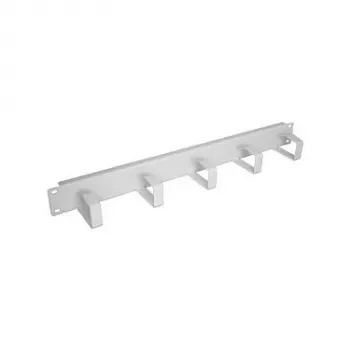 EFB-Elektronik 48,30 cm (19 inch) 1HE kabelių valdymo skydelis, 5 laikikliai, plienas RAL7035