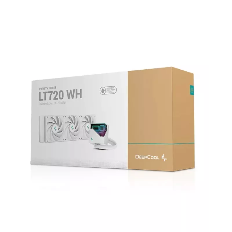 Deepcool LT720 skysčio aušinimo sistema procesoriams, 1 vnt., balta, 120 mm