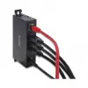 USB stotelė DELOCK 3 prievadai 5 Gbps su RJ45 Gigabit PoE++ ir USB Type-C jungtimi, metalinis korpusas, 1,5 kV izoliacija, juoda