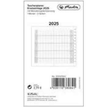 Kišeninis kalendorius Herlitz 50047642 32 puslapiai juodai baltas