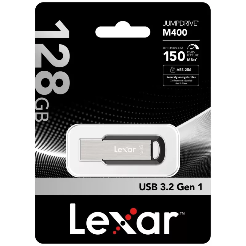 USB atmintukas Lexar 128 GB USB-A 3.2 Gen 1 JumpDrive M400