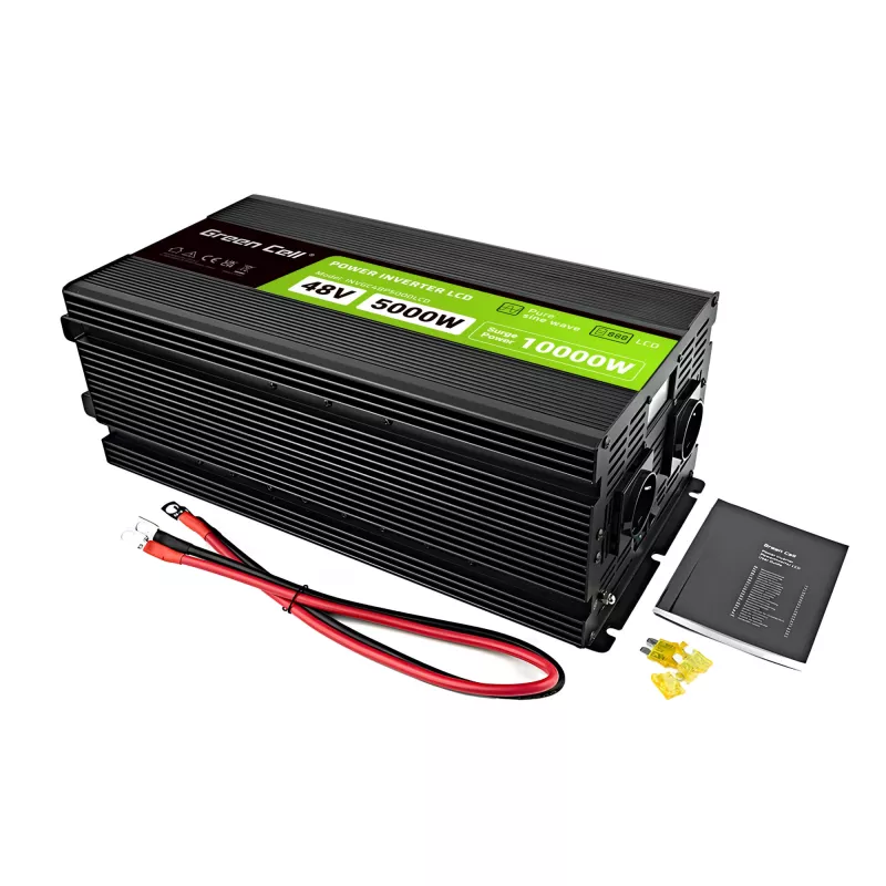 LCD keitiklis 48V 5000W/10000W gryno sinuso su ekranu