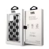 Karl Lagerfeld KLHCP14MLMNMK kietas dėklas, skirtas iPhone 14 Plus 6,7 inch, juodas/juodas Liquid Glitter Monogram