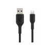 Pintas USB-A į Lightning kabelis 15 cm juodas