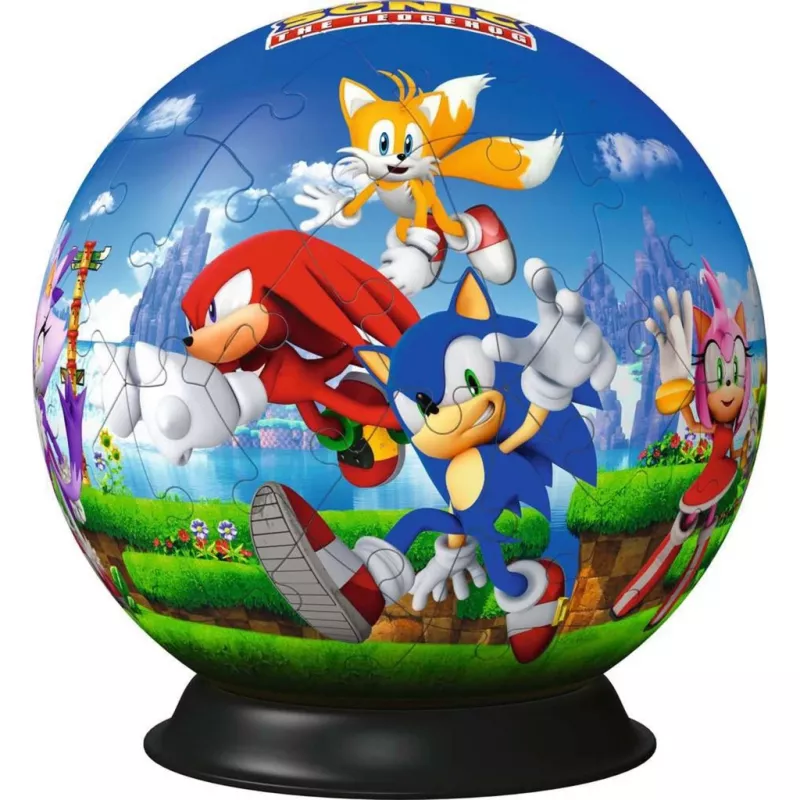3D dėlionė rutulys Ravensburger Sonic the Hedgehog, 72 detalės, modelis 11592