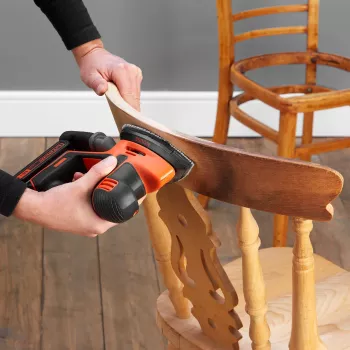 Detalinis šlifuoklis Black & Decker BDCDS18N, belaidis 18V Li‑Jon 1.5Ah, 12 000 RPM, juodai oranžinis