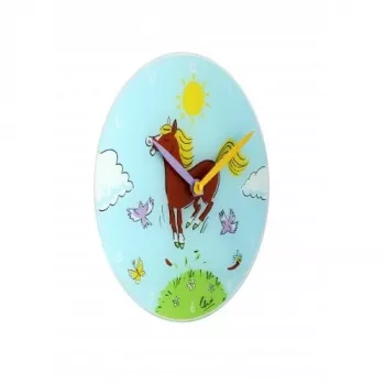 NeXtime klok 8812 Jump for joy, Ø30 cm, sieninis, mėlyna / įvairiaspalvis