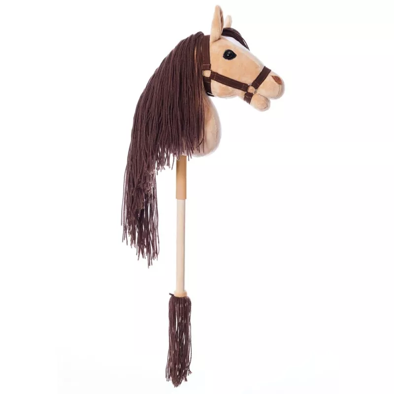 Arklinkas ant lazdos HOPPIHORSE Hobby Horse A3 smėlio spalvos