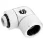 BitsPower BP-DWE90RMLA16 — žalvarinė 90° kampinė jungtis aušinimui, 1,6 cm, balta