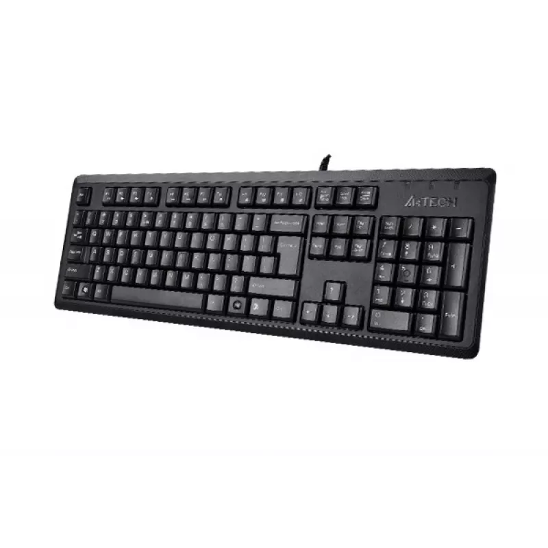 A4Tech KR-92 klaviatūra USB QWERTY angliška juoda
