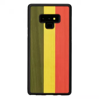 Apsauginis dėklas Samsung Galaxy Note 9 iš medžio ir polikarbonato – Reggae Black