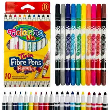 Colorino Kids dvigubo galiuko flomasteriai 10 spalvų