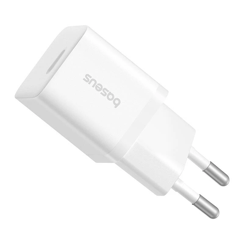 Baseus P10110909213-00 USB-C GaN5 mini 25W tinklo įkroviklis baltas