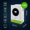 Hibridinis saulės inverteris nepriklausomam tinklui 6200W | 120A