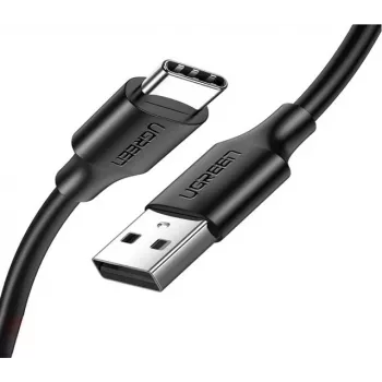 USB-A į USB-C laidas UGREEN US287, 0,25 m, 3 A, 480 Mbps, juodas