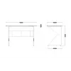 Gaming stalas Huzaro Hero 1.6 White 120×60 cm