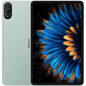 Blackview MEGA 2 SET LTE 12 colių FHD+ IPS 1200x2000 60Hz 12GB+256GB Unisoc T615 aštuonių branduolių 1.6GHz priekinė 8MP, galinė 16MP kamera, 9000mAh baterija, 18W greitas įkrovimas, komplekte: dėklas, plėvelė, rašiklis, pelė, klaviatūra