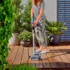 Akumuliatorinis kietų grindų valiklis AquaBrush Patio 18V P4A solo, pilkai/turquoise, be akumuliatoriaus ir įkroviklio, POWER FOR ALL ALLIANCE