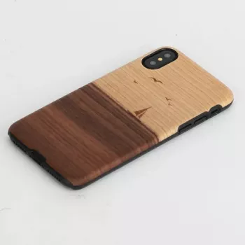 Dėklas iPhone X/XS man and wood modelis mare, juodas