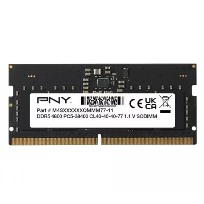 Nešiojamojo kompiuterio atmintis PNY 16GB DDR5 SODIMM 4800MHz