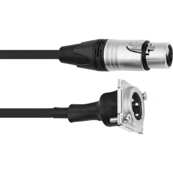 XLR jungiamasis kabelis PSSO 1 m, XLR motina – XLR tėvas, juodas