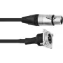 XLR jungiamasis kabelis PSSO 1 m, XLR motina – XLR tėvas, juodas