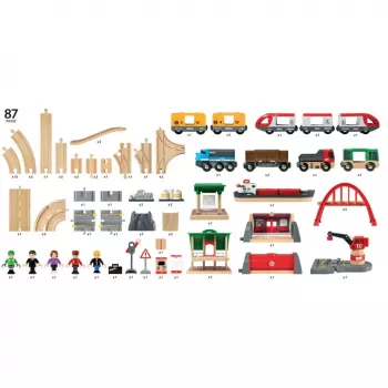 Traukinukas BRIO 33052 žaidimų transporto priemonė / bėgiai