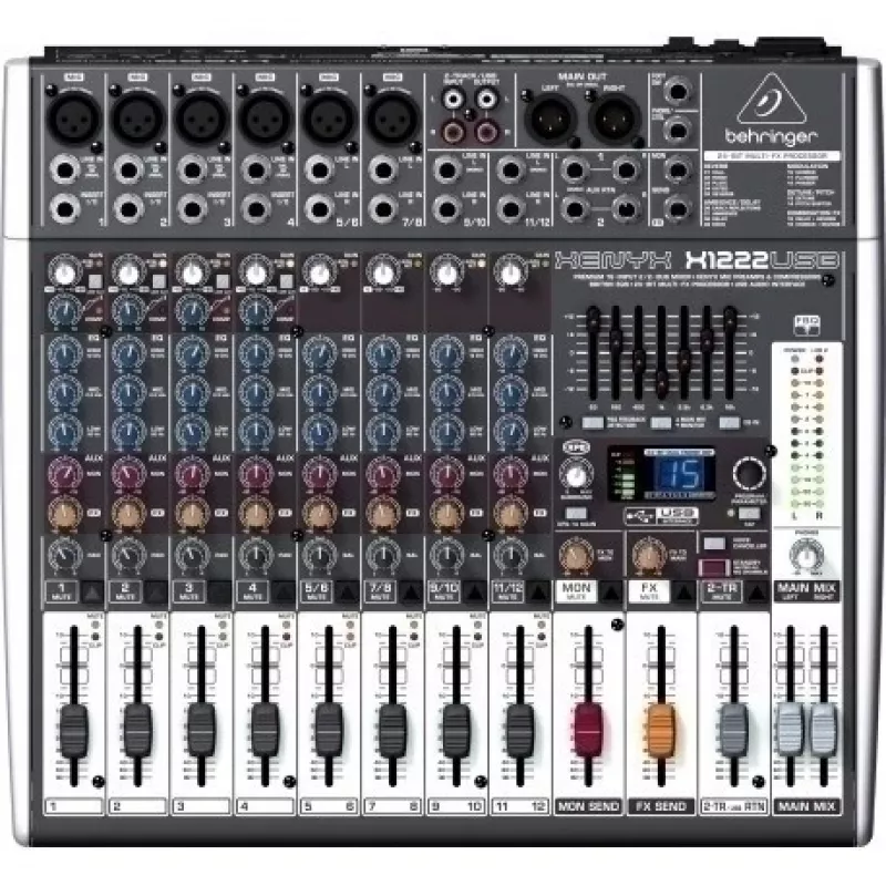 Behringer X1222USB garso maišytuvas 4 kanalai