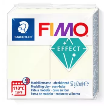 Modelino molis FIMO efektas švyti tamsoje 8010-041 – minkštas polimerinis molis, 57 g