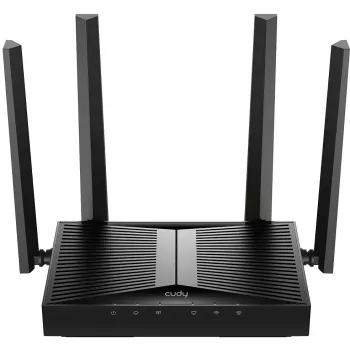 Stalinis maršrutizatorius Cudy WR3600 Dviejų juostų Wi‑Fi 7 (802.11be), iki 2882 Mbps, 4× Gigabit LAN, 1× WAN, juodas