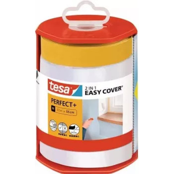tesa Easy Cover Perfect+ 56570-00000-00 Maskavimo plėvelė geltona, permatoma (L x P) 33 m x 550 mm 1 vnt.