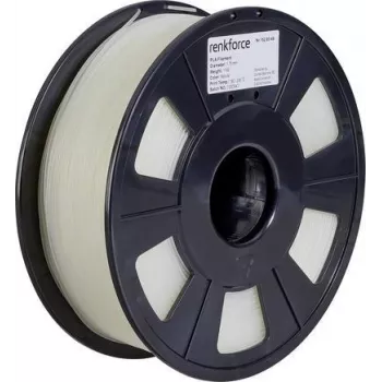 Renkforce RF-4511200 3D spausdinimo medžiaga polilaktinė rūgštis (PLA) Skaidri 1 kg (RF-4511200)