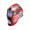 Suvirinimo šalmas YATO YT-73921 su automatiniu tamsėjimu, atspalvis 9–13, polikarbonato korpusas, matymo laukas 4,3×9,8 cm, baterija 3V