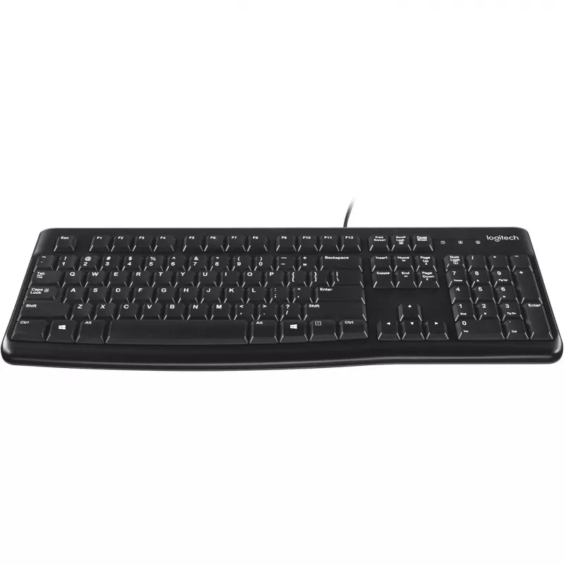 Logitech K120 klaviatūra USB QWERTY ispaniška juoda (920-002499)
