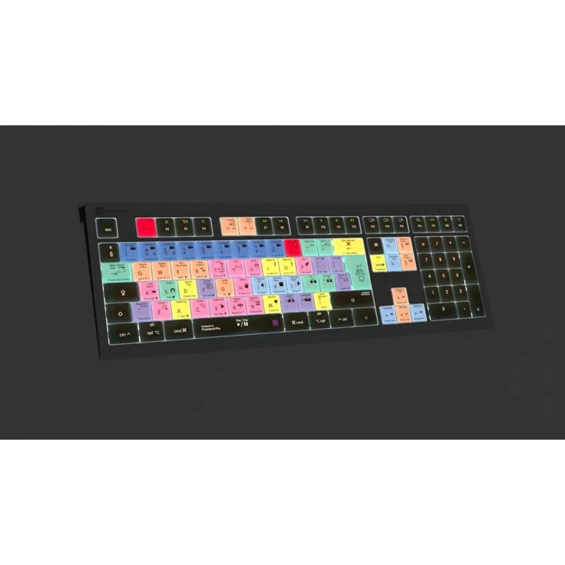 Logickeyboard LKB-PPROCC-A2M-UK klaviatūra USB QWERTY angliška juoda