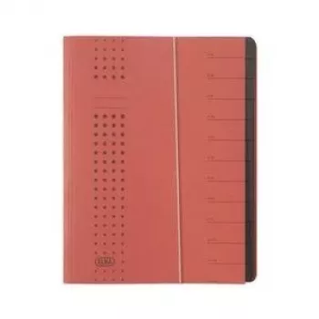 ELBA chic besiplečiantis aplankas, A4, raudonas, 1-12 skyrių, kartonas (42496 RO)