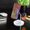 Belaidis stalo įkroviklis Tellur TLL151391 3in1 MagSafe greitasis įkrovimas telefonui, laikrodžiui ir ausinėms