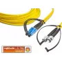 Lightwin LDP-09 LC-ST 5.0 šviesolaidinis kabelis 5 m geltonas