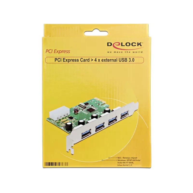 Vidinė USB 3.2 Gen 1 adapterio kortelė DeLOCK 89363