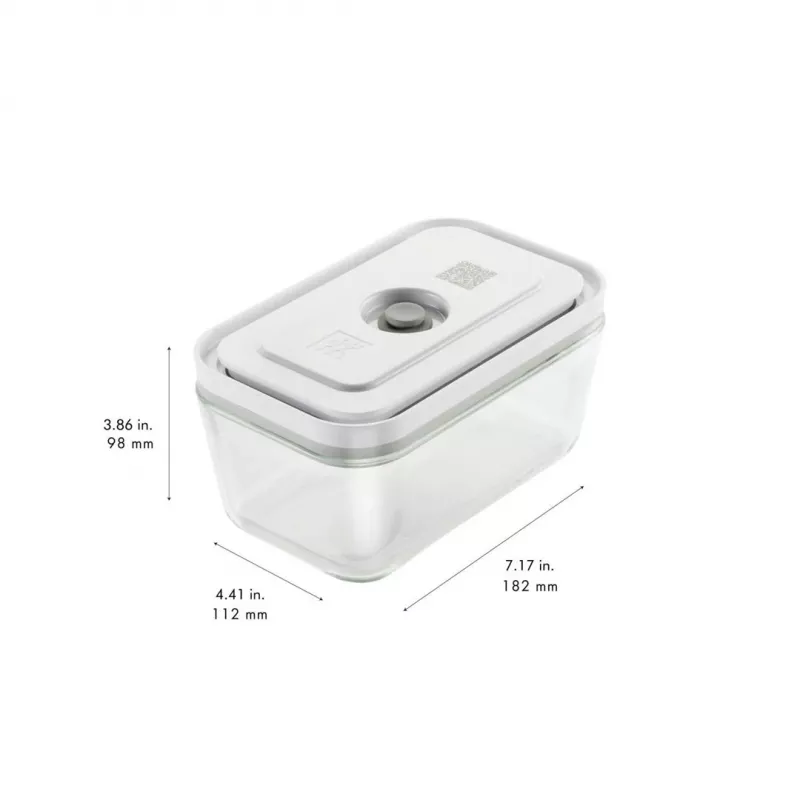 Maisto laikymo dėžutė ZWILLING FRESH & SAVE stačiakampė stiklas/plastikas 3 vnt, 0,35/0,75/1,6 L, sandari, tinka mikrobangų/orkaitės/šaldytuvo