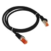 Alantec KKS6CZA0.5 Patch-cord F/UTP cat.6 PVC 0,5 m juodas