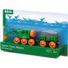 BRIO Clever Crane Wagon Lift and Load juodai žalias