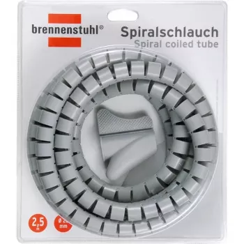 Brennenstuhl kabelių organizatorius spiralinis, 2,5 m, Ø 20 mm, pilka