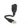 USB laidas DeLOCK 15 cm USB 2.0 USB A juodas