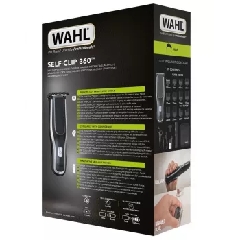 Wahl Self-Clip 360 juoda, sidabrinė ličio jonų (Li-Ion)