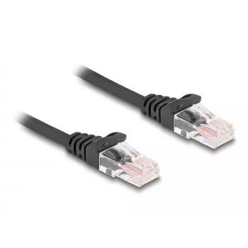 DeLOCK RJ45 spiralinis laidas vyras-į-vyrą Cat.5e 3 m juodas