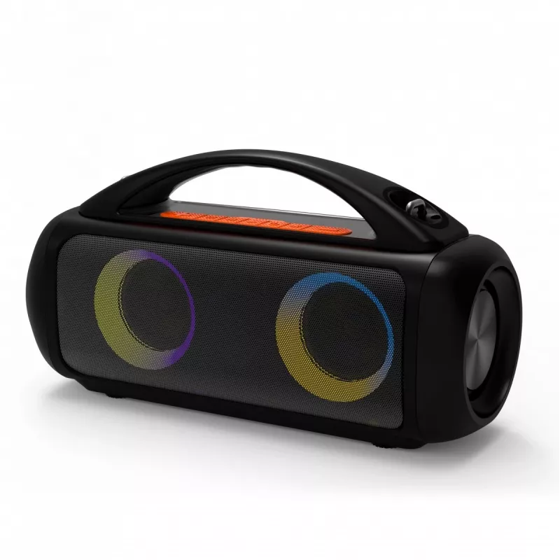 Nešiojamas garsiakalbis MEDIA-TECH MT3184 – Bluetooth 5.3, 60W RMS, IPX5, ličio jonų baterija 16h, USB-C įkrovimas, MicroSD, TWS, mikrofonas, nuotolinio valdymo pultas
