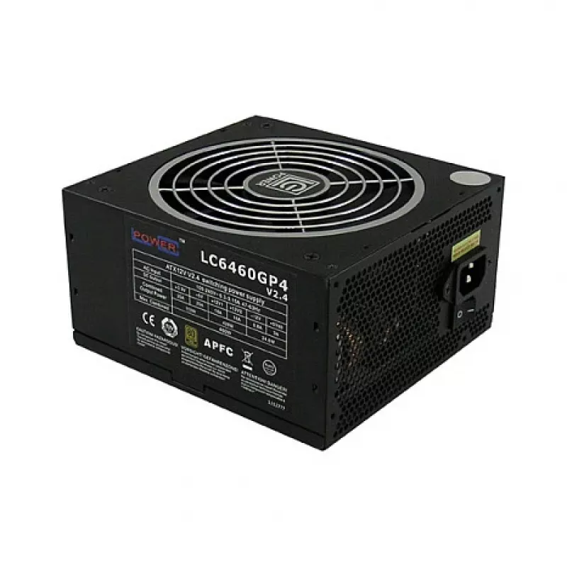LC Power GP4 serija LC6460GP4 V2,4 - Maitinimo blokas (vidinis) - ATX12V 2,4 - 80 PLUS Gold - 460 W - aktyvus PFC (LC6460GP4)