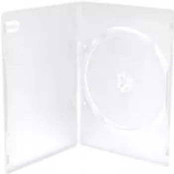 MEDIARANGE DVD dėklas – 1 vieta – skaidrus – plastikinis – 120 mm – RoHS