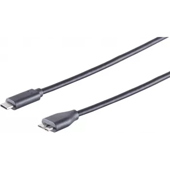 USB laidas S/CONN 77142-1.8 USB 3.2 Gen 1 1m USB C USB A juodas